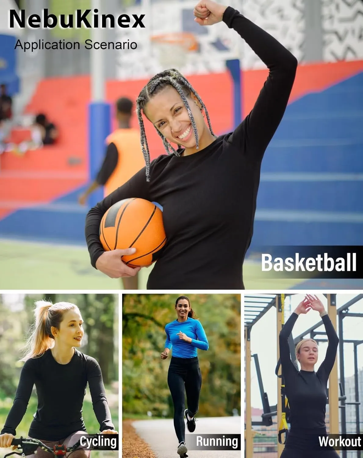 5 Pack Women's Compression Shirt Long Sleeve Workout Tops Athletic Baselayer Quick Dry Gym Yoga Running T-Shirt