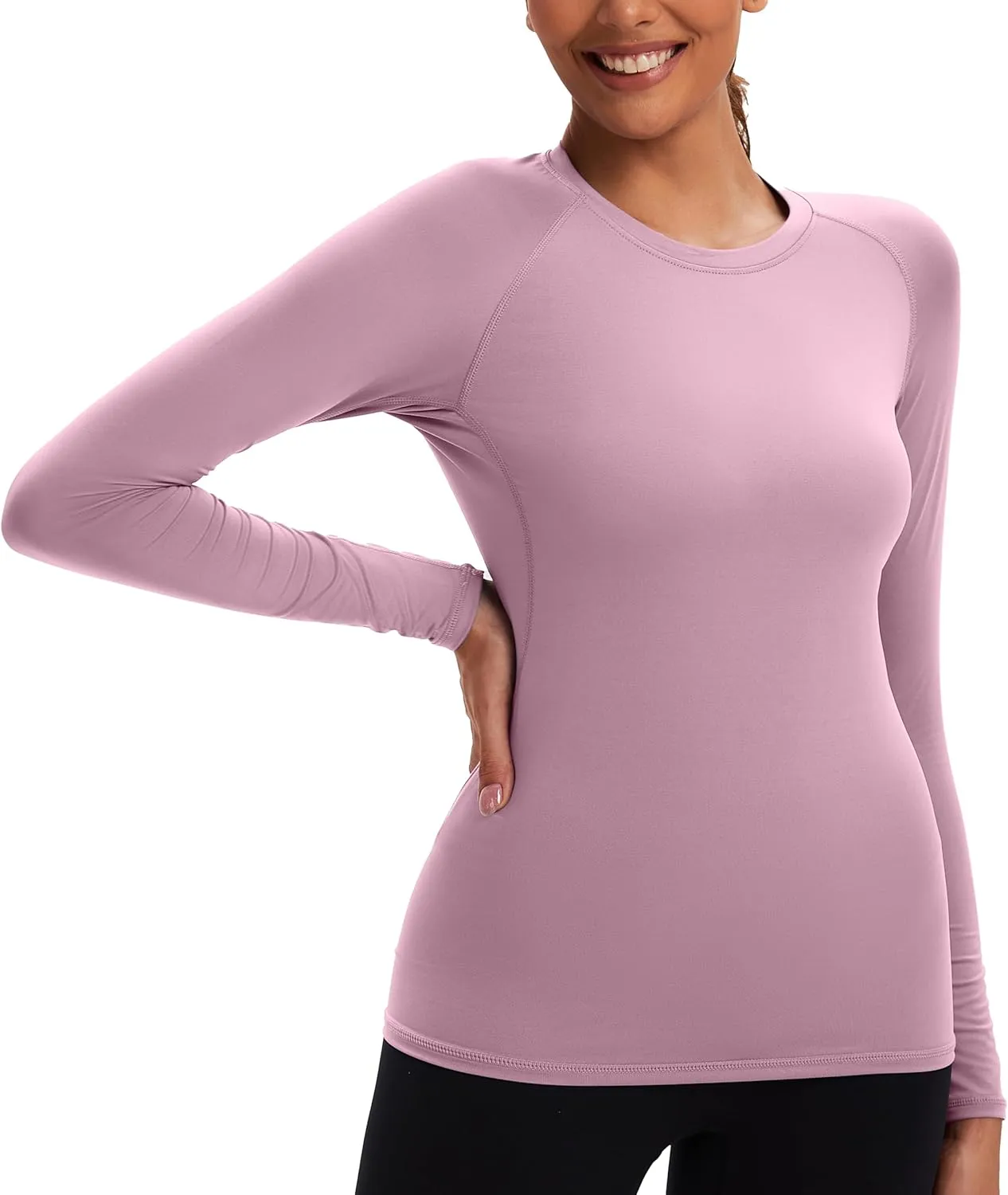 5 Pack Women's Compression Shirt Long Sleeve Workout Tops Athletic Baselayer Quick Dry Gym Yoga Running T-Shirt