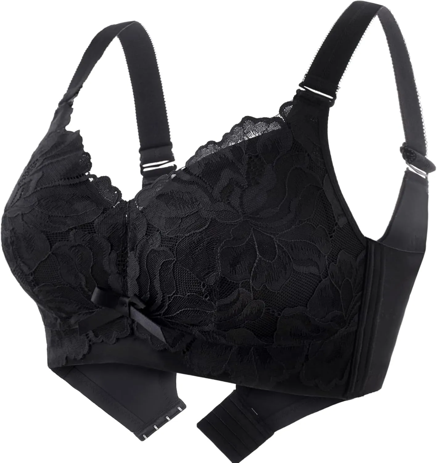 AILIVIN 32-42(B-DDD) Lightly Latex Lined Cup Wirefree Unpadded Full Coverage Plus Size Minimizer Bra