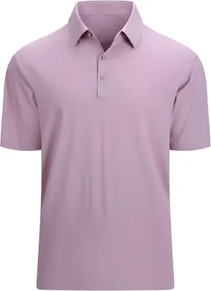 Alex Vando Mens Seamless Golf Shirt Moisture Wicking Quick-Dry Tailored Fit Polo Shirts