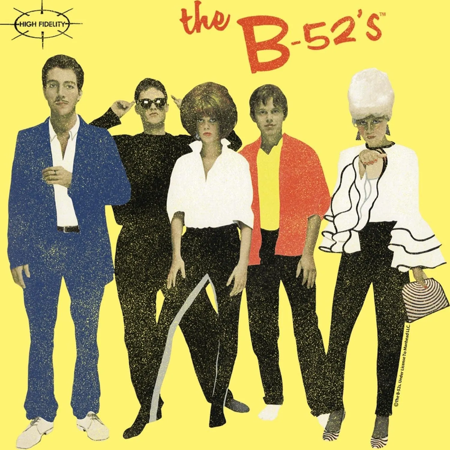 American Classics The B52s Band Retro Band Photo Adult Short Sleeve T-Shirt Graphic Tee