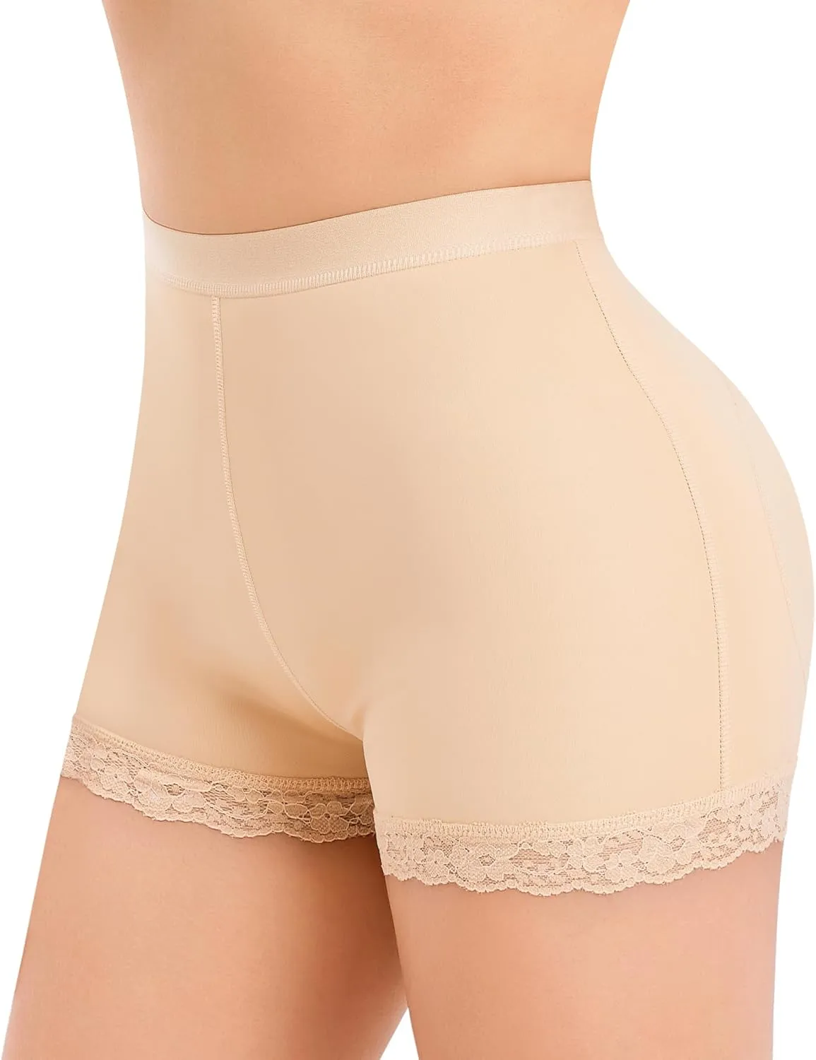 AOSBOEI Boyshort Underwear for Women Butt lifting Shapewear Tummy Control Panties Lace Under Slip Shorts for Dress