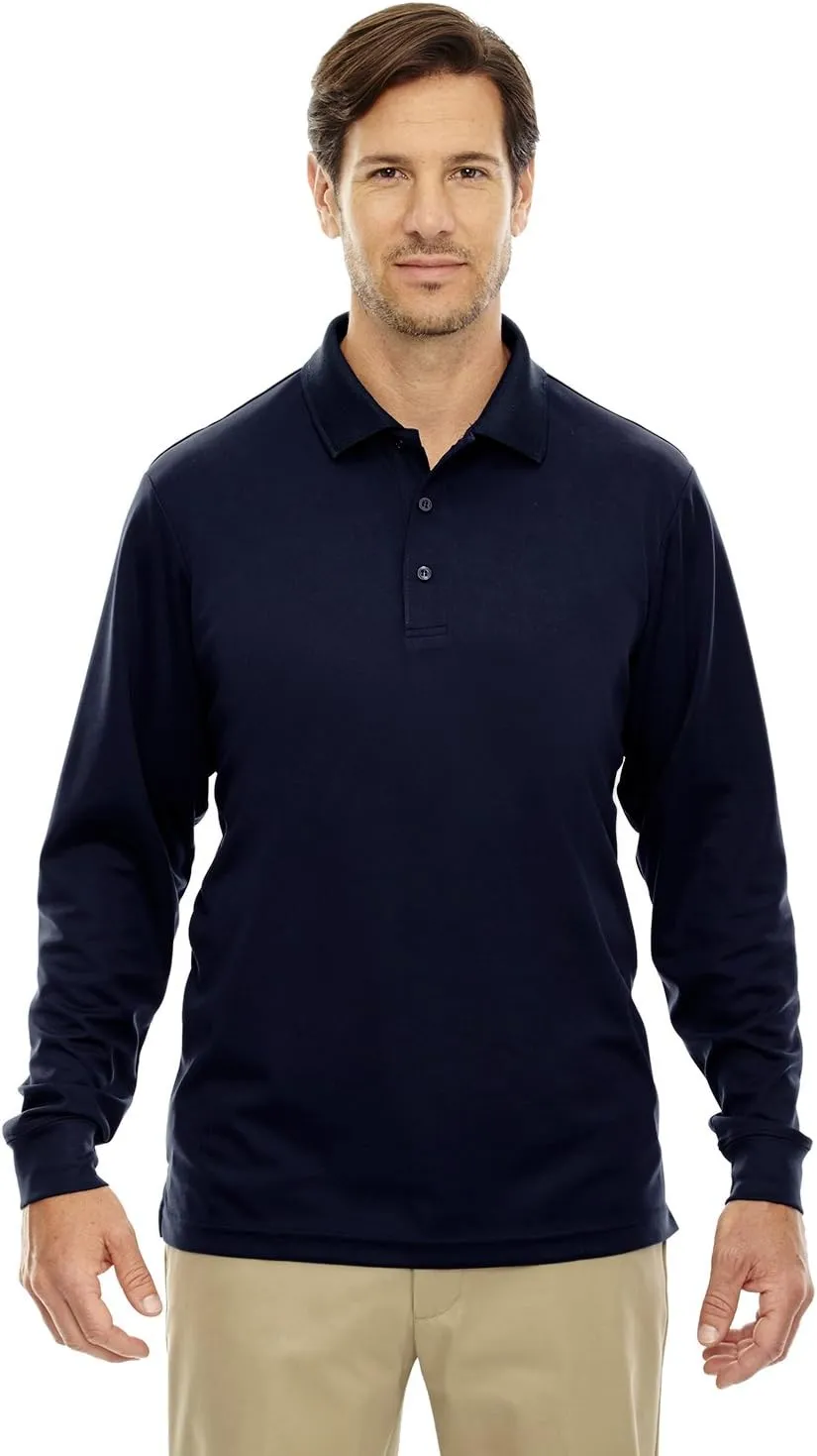 Ash City Core 365 Mens Pinnacle Performance Long Sleeve Pique Polos (88192)