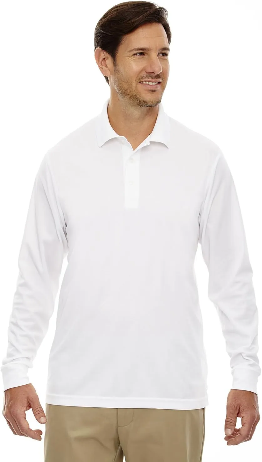 Ash City Core 365 Mens Pinnacle Performance Long Sleeve Pique Polos (88192)