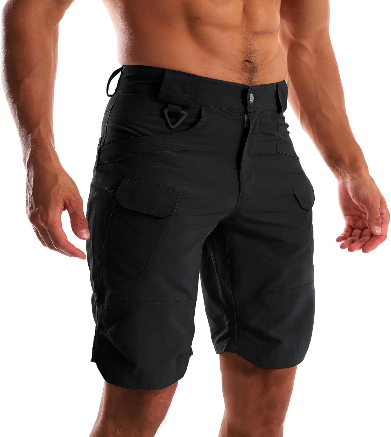 AUTIWITUA Men's Waterproof Tactical Shorts Outdoor Lightweight Quick Dry Breathable Hiking Fishing Cargo Shorts