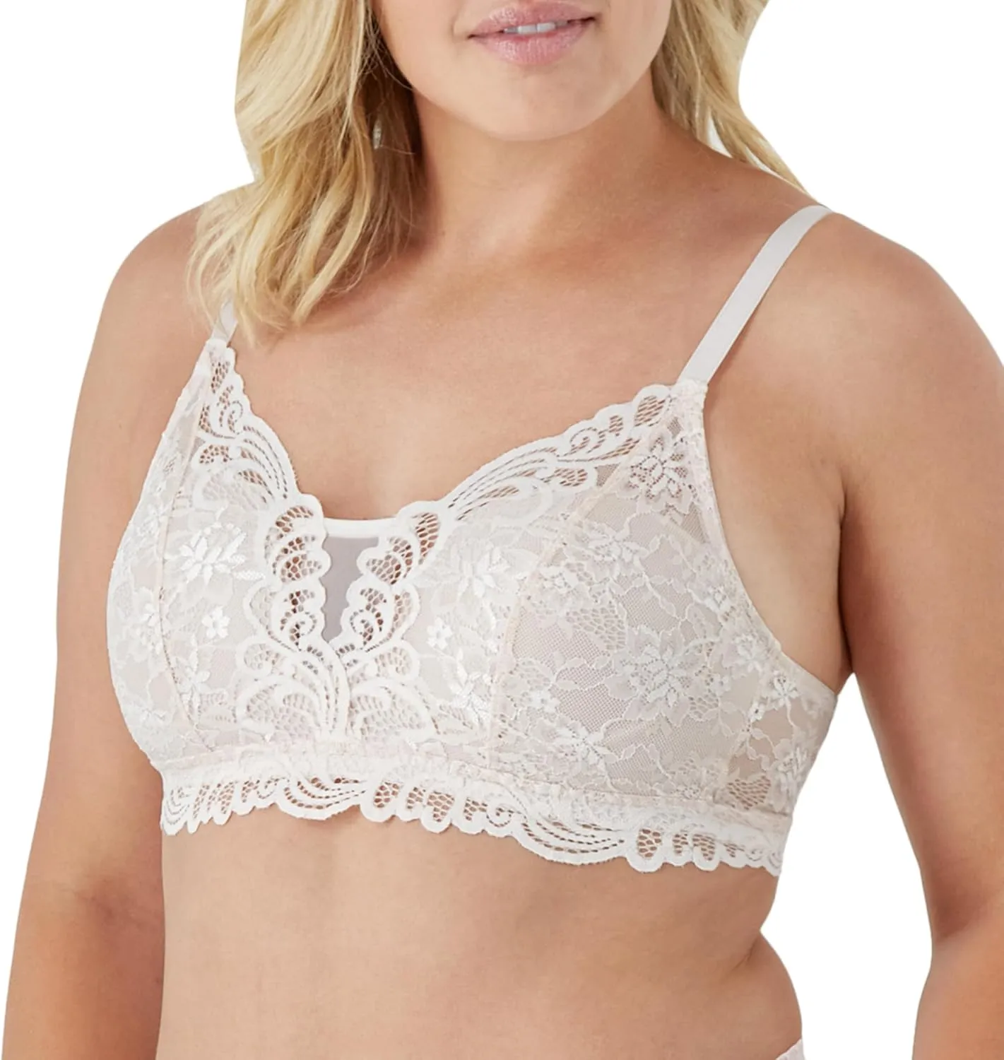 Bali Women's Lace Desire All Over Wire Free Bra