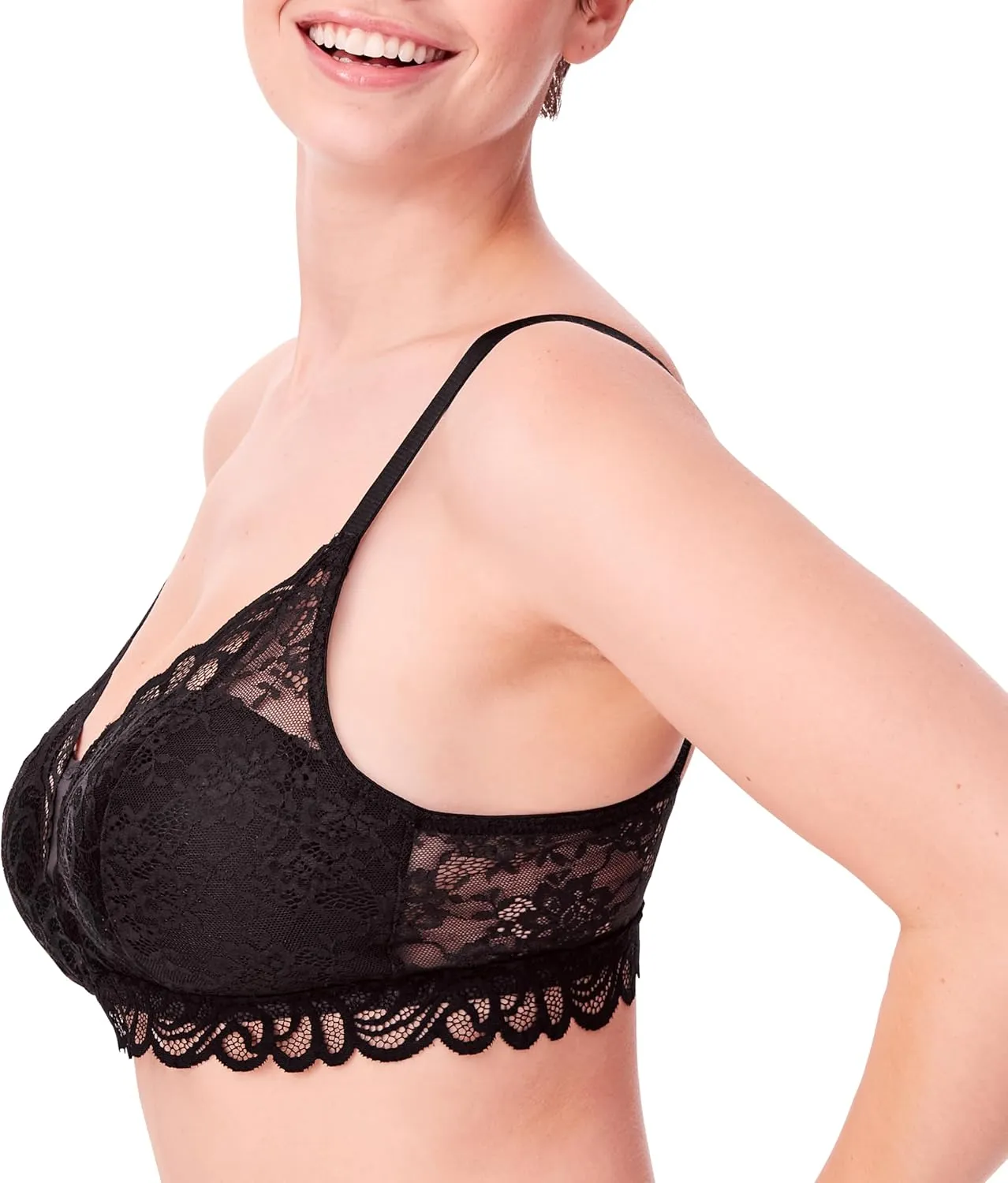 Bali Women's Lace Desire All Over Wire Free Bra