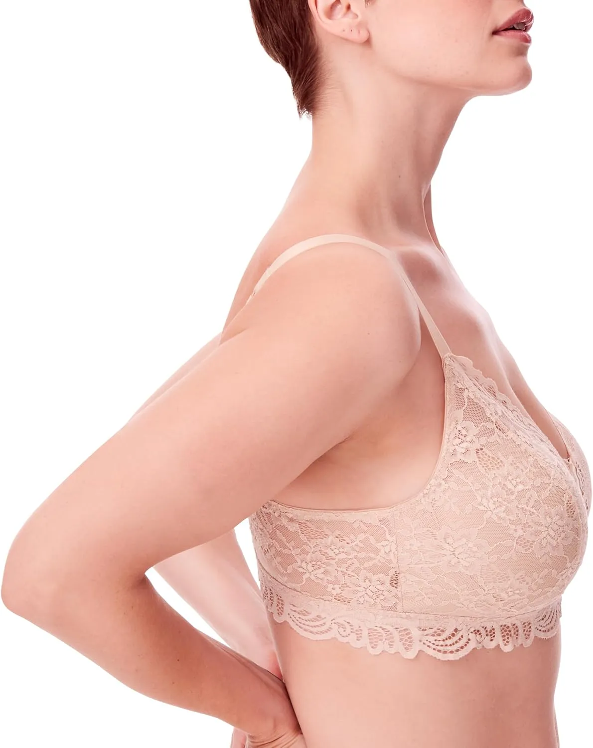 Bali Women's Lace Desire All Over Wire Free Bra