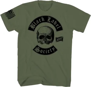 Black Label Society Band T Shirt Adult Front & Back Print Green American Heavy Metal Band Graphic Tees