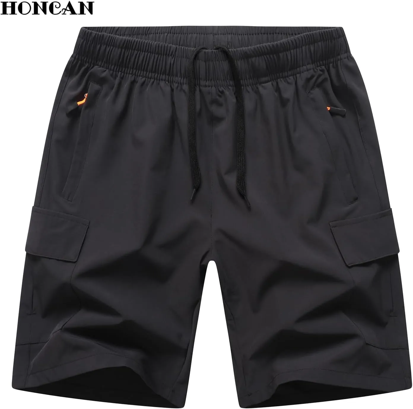 Boys Cargo Shorts, Outdoor Quick Dry Hiking Shorts, Lightweight Athletic Short with Zipper Pockets