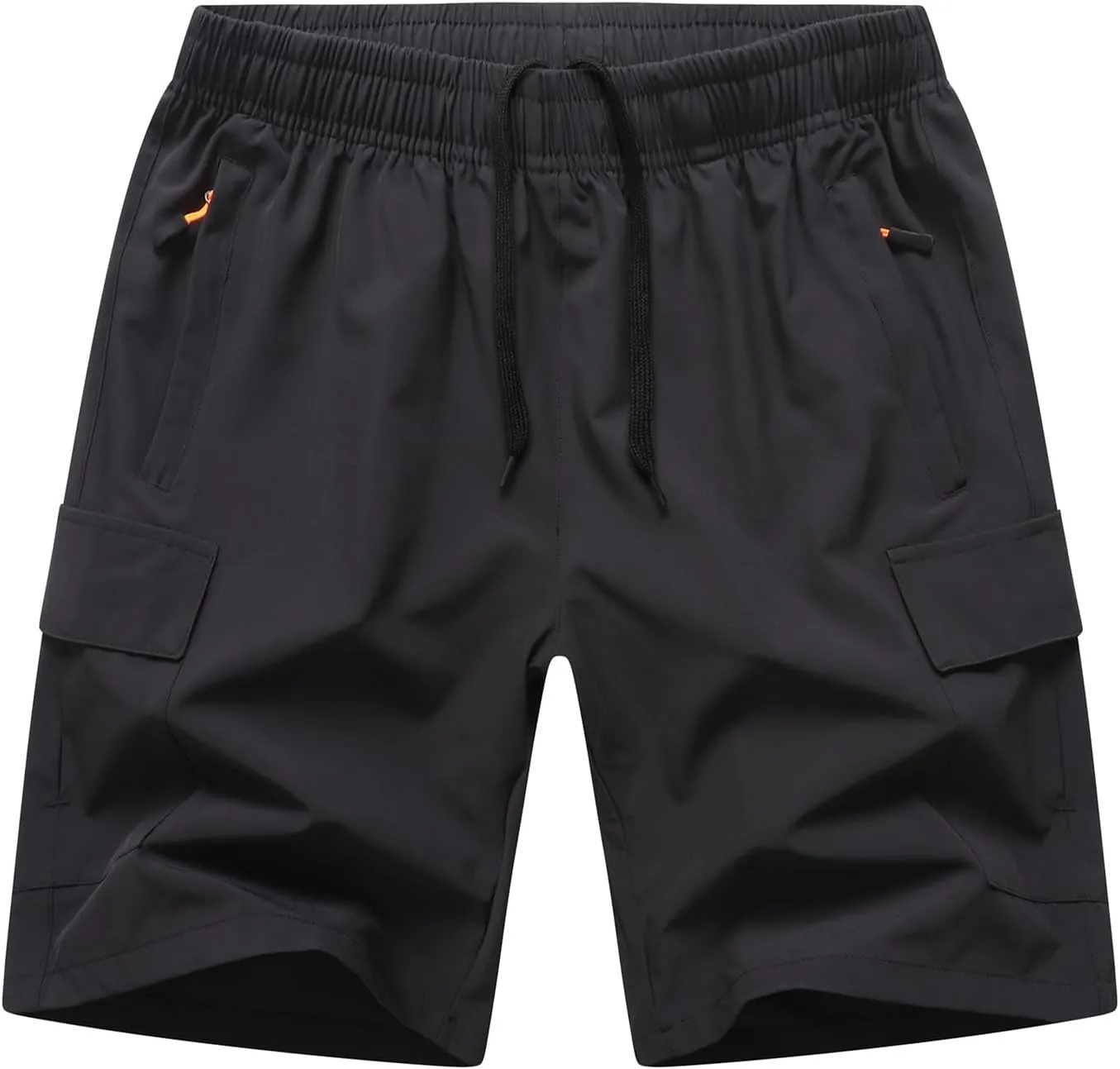 Boys Cargo Shorts, Outdoor Quick Dry Hiking Shorts, Lightweight Athletic Short with Zipper Pockets