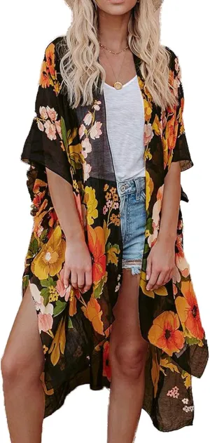 Breezy Lane Kimonos for Women Swimsuit Coverups Beach Cover Up Swimwear Cardigan Summer
