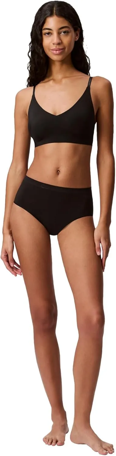 Calvin Klein Women's Invisibles Comfort Lightly Lined Seamless Wireless Triangle Bralette Bra