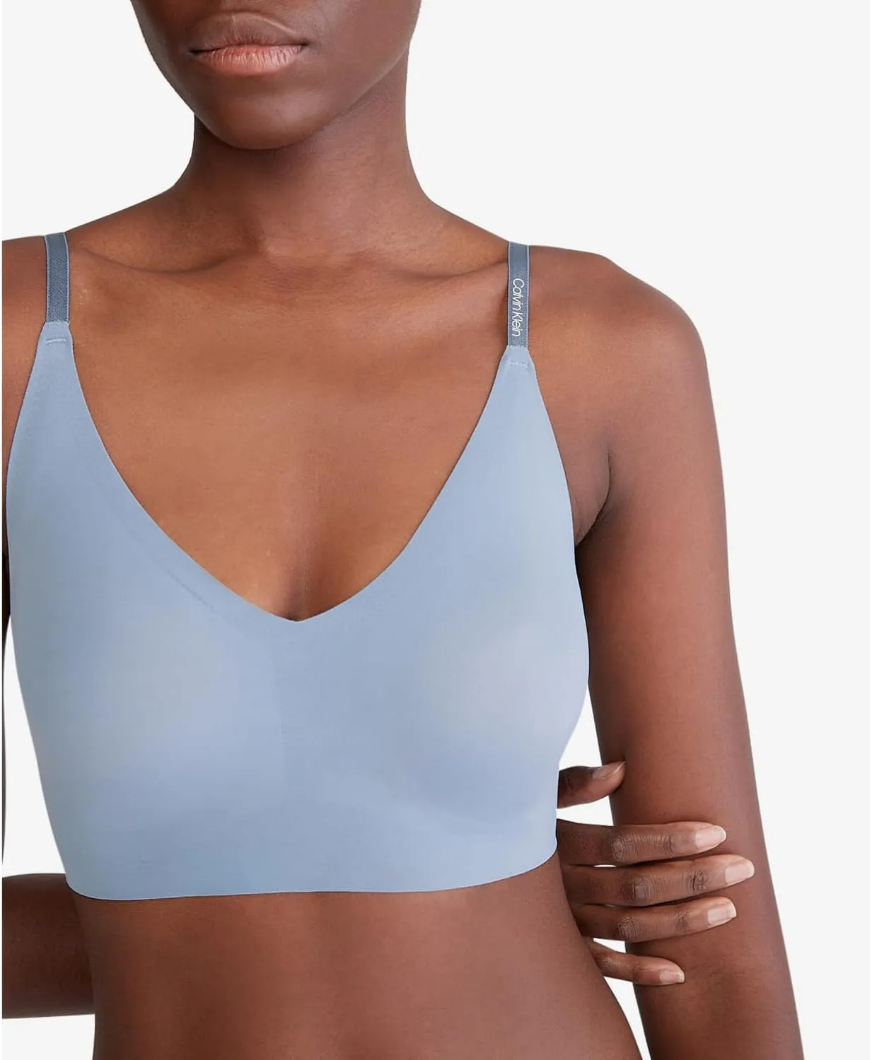 Calvin Klein Women's Invisibles Comfort Lightly Lined Seamless Wireless Triangle Bralette Bra