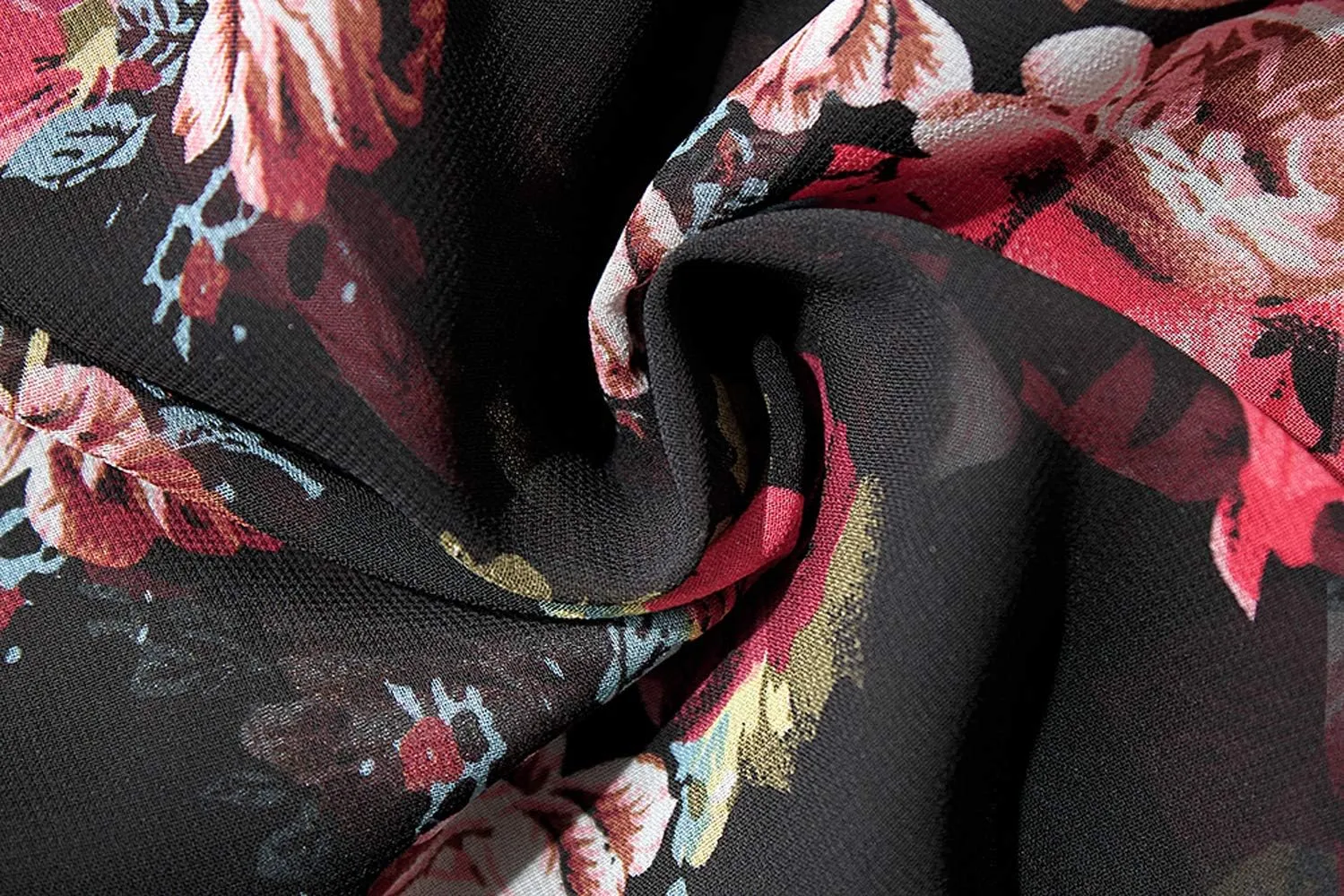 CASURESS Women's Cardigan-Sheer Kimono Loose Summer Floral Print Cover Ups