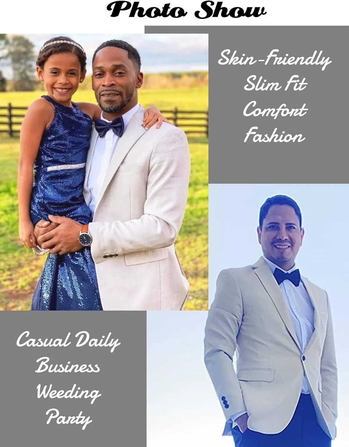 COOFANDY Mens Casual Blazer Sport Coat Lightweight Two Button Business Suit Jackets