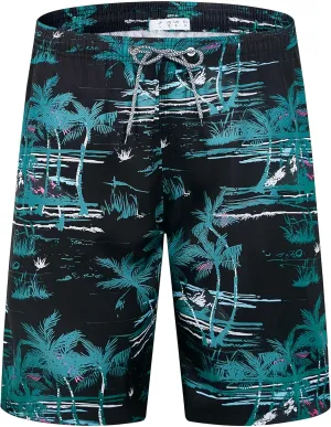 ELETOP Men's Swim Trunks Quick Dry Bathing Suit Swimming Board Shorts Mesh Lining Beach Swimwear
