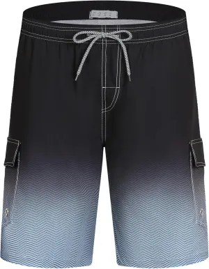 ELETOP Men's Swim Trunks Quick Dry Bathing Suit Swimming Board Shorts Mesh Lining Beach Swimwear