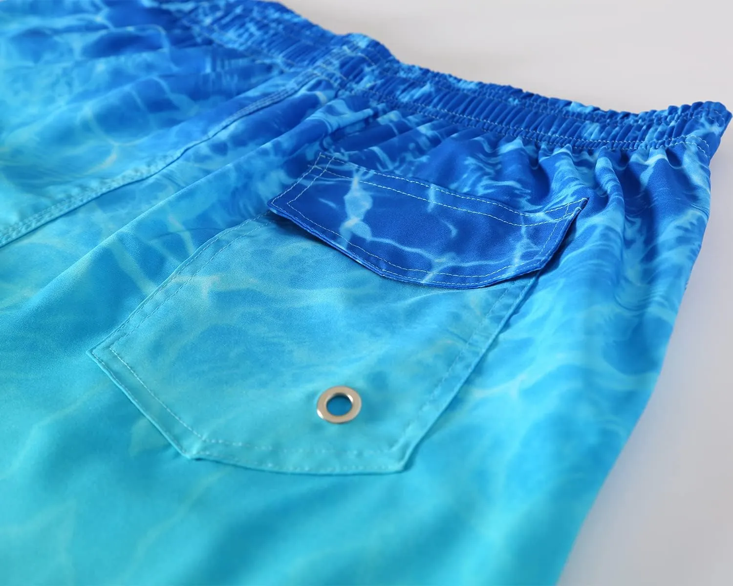 ELETOP Men's Swim Trunks Quick Dry Bathing Suit Swimming Board Shorts Mesh Lining Beach Swimwear