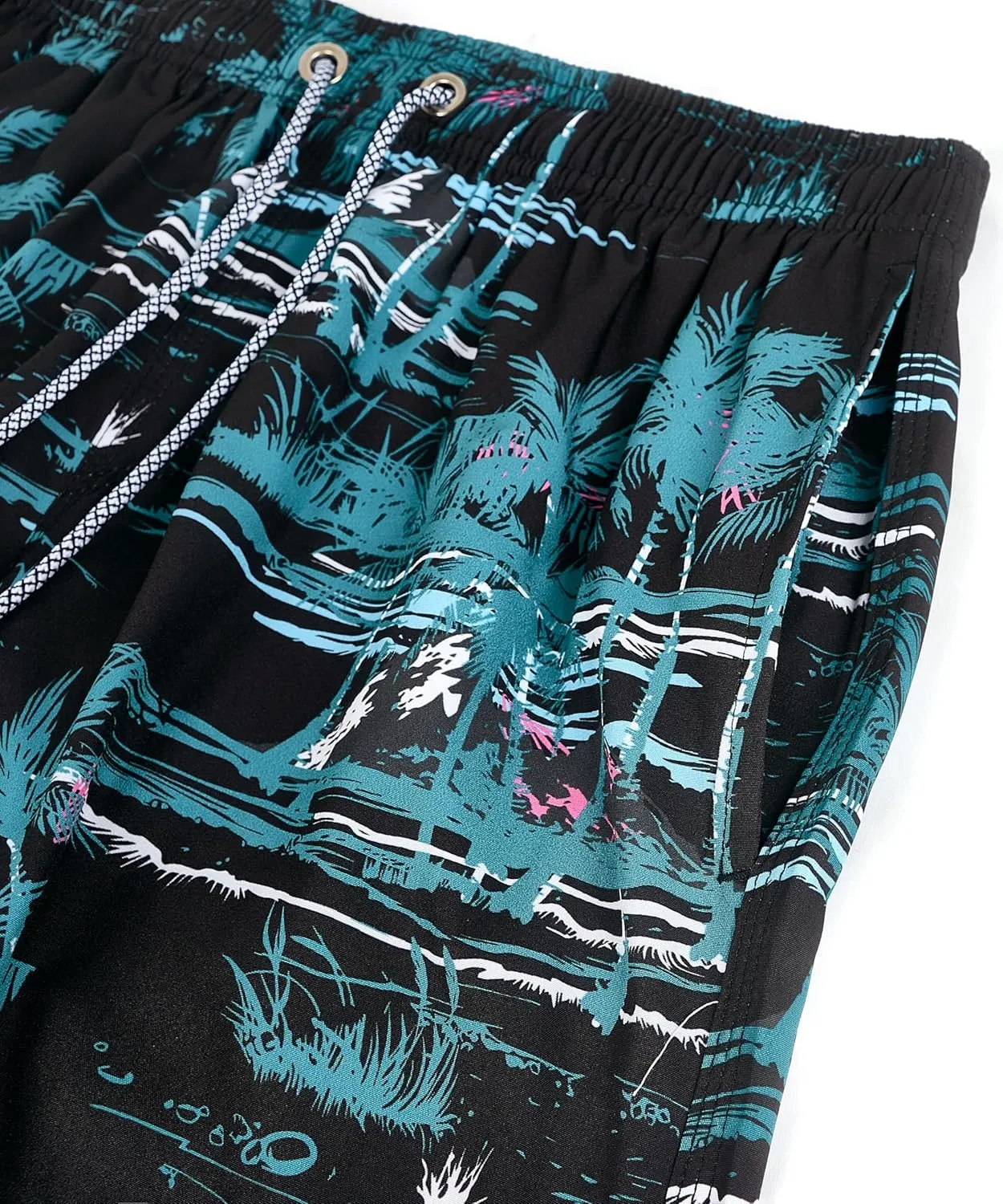 ELETOP Men's Swim Trunks Quick Dry Bathing Suit Swimming Board Shorts Mesh Lining Beach Swimwear