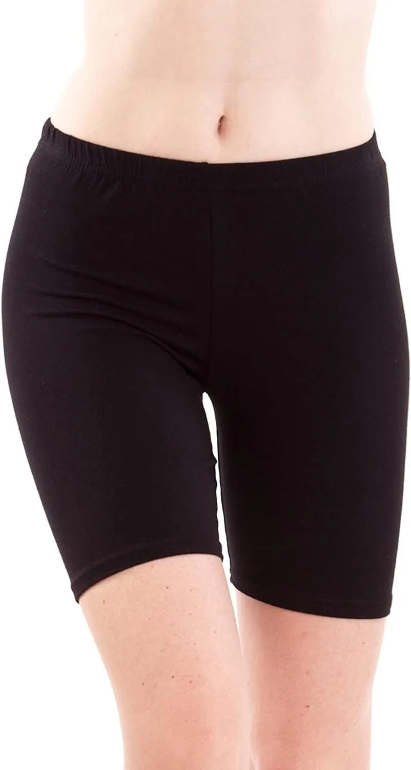 Emprella 3 Pack Slip Shorts for Women Under Dress Cotton Womens Biker Bike Short Pack Anti Chafing