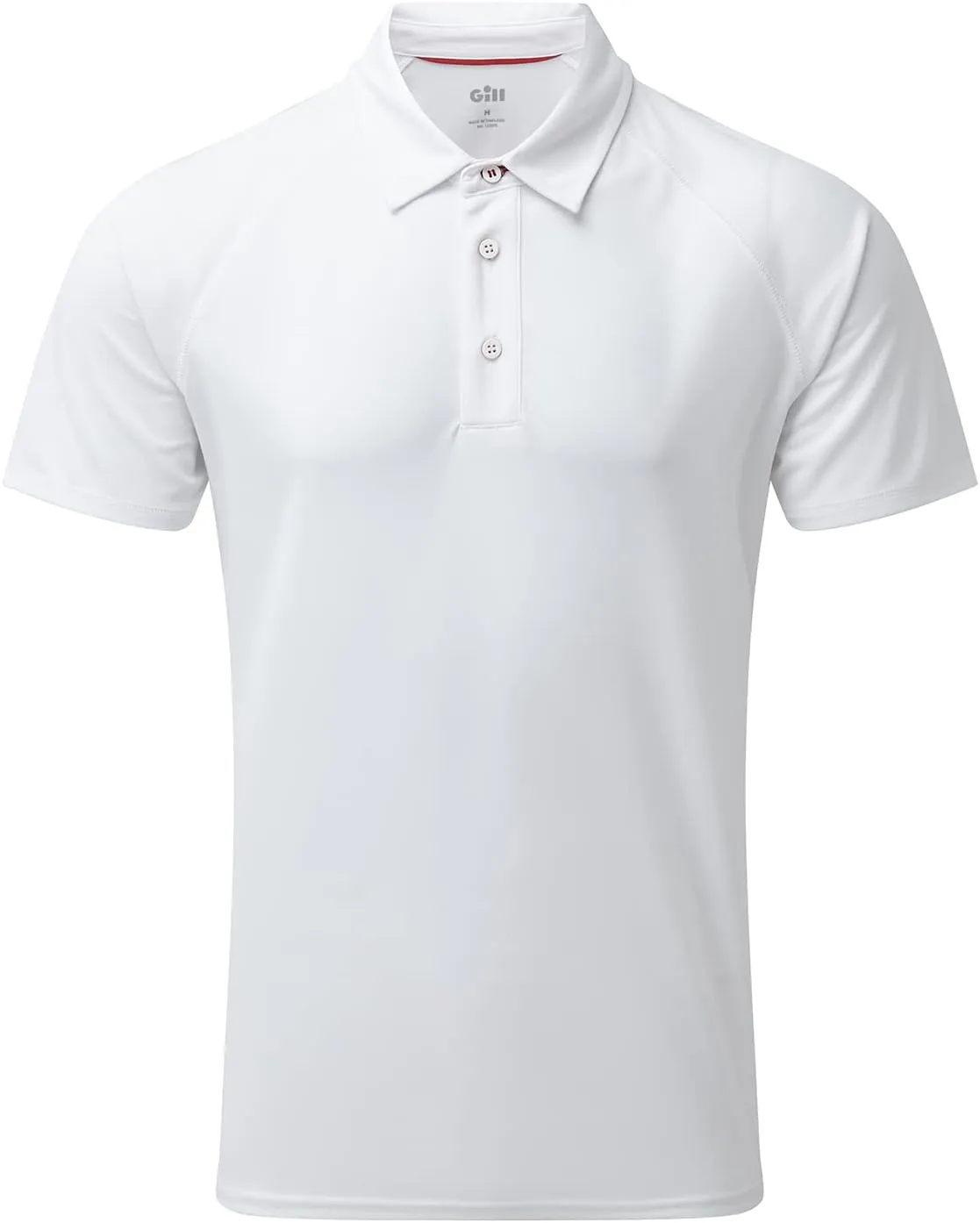 Gill Mens UV Tec Polo Shirt - 50  UV Sun Protection (White, M)