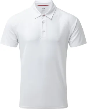 Gill Mens UV Tec Polo Shirt - 50  UV Sun Protection (White, M)