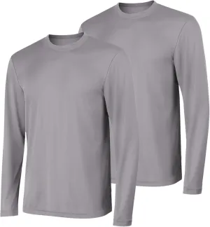Hanes Sport Men's Long-Sleeve T-Shirt Pack, Cool DRI Moisture-Wicking Performance T-Shirts, Performance Tee, 2-Pack