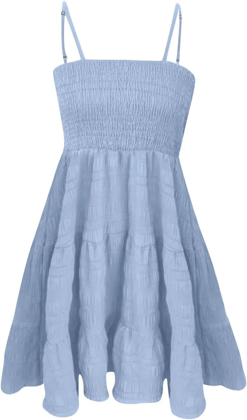 Homecoming Graduation Dresses for Teens Summer Beach Cute Mini Sundress Women Short Prom Dress Date Night Outfit