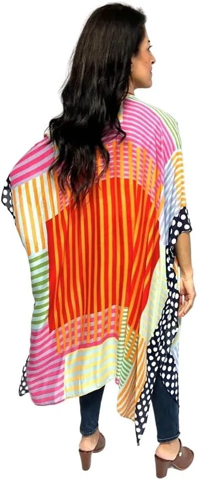 Humble Hilo Long Kimono Cardigan for Women Beach Cover up Casual Loose Prints & Patterns