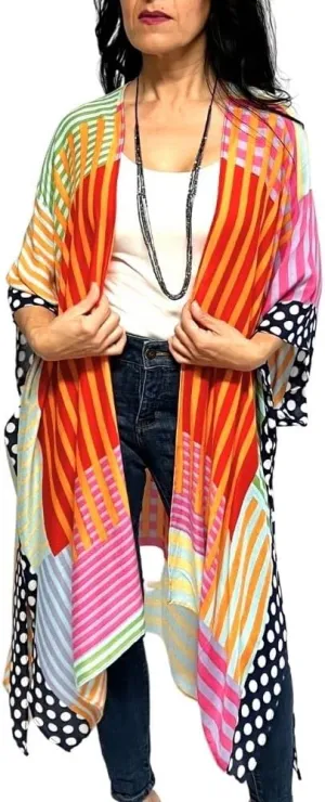 Humble Hilo Long Kimono Cardigan for Women Beach Cover up Casual Loose Prints & Patterns