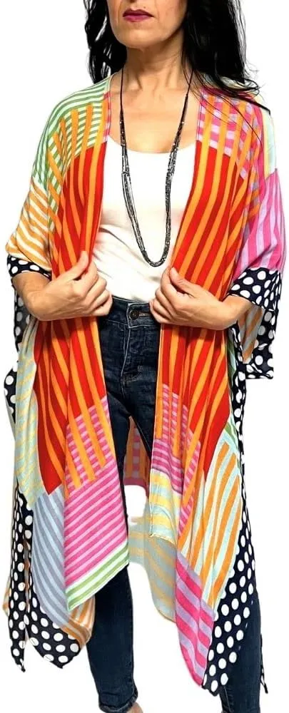 Humble Hilo Long Kimono Cardigan for Women Beach Cover up Casual Loose Prints & Patterns