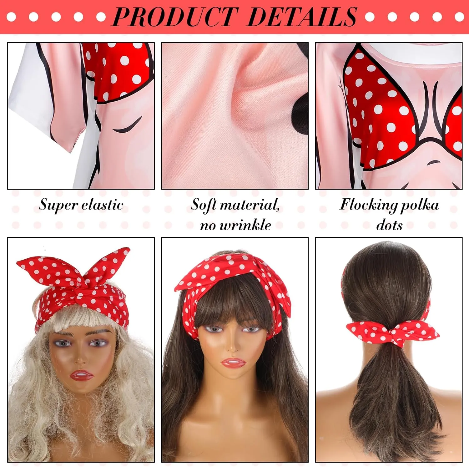 Jeyiour Womens Bikini Shirt Cover up Funny Bandana Headband Retro Sunglasses Eyewear Halloween Party Outfit