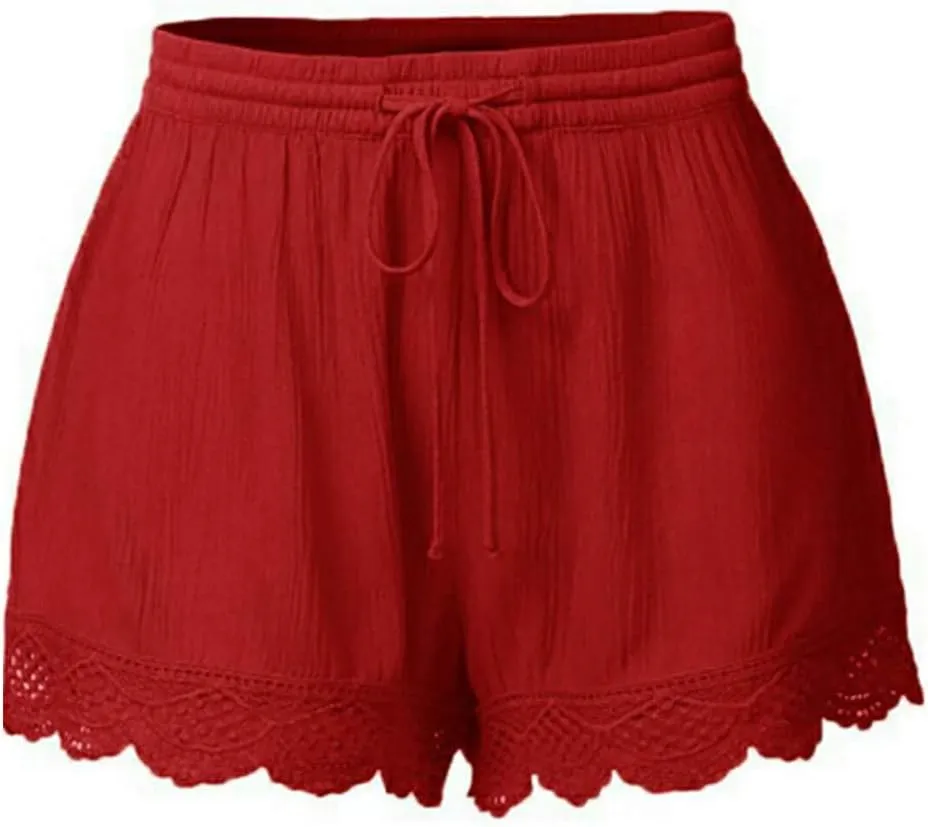 Linen Shorts for Women Lounge Walking Athletic Long Shorts Casual Sweat Shorts High Waisted Pants Plus Size Clothes