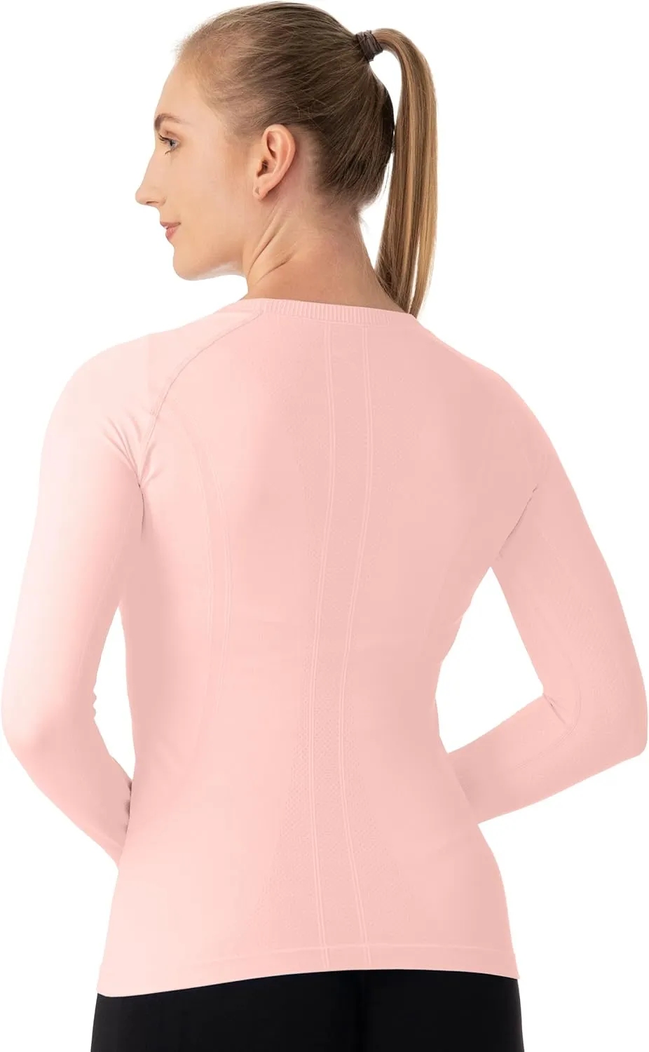 MathCat Seamless Workout Shirts for Women Long Sleeve Yoga Tops Sports Running Shirt Breathable Athletic Top Slim Fit
