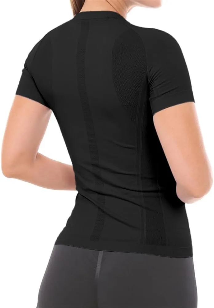 MathCat Workout Shirts for Women Short Sleeve, Workout Tops for Women, Quick Dry Gym Athletic TopsSeamless Yoga Shirts
