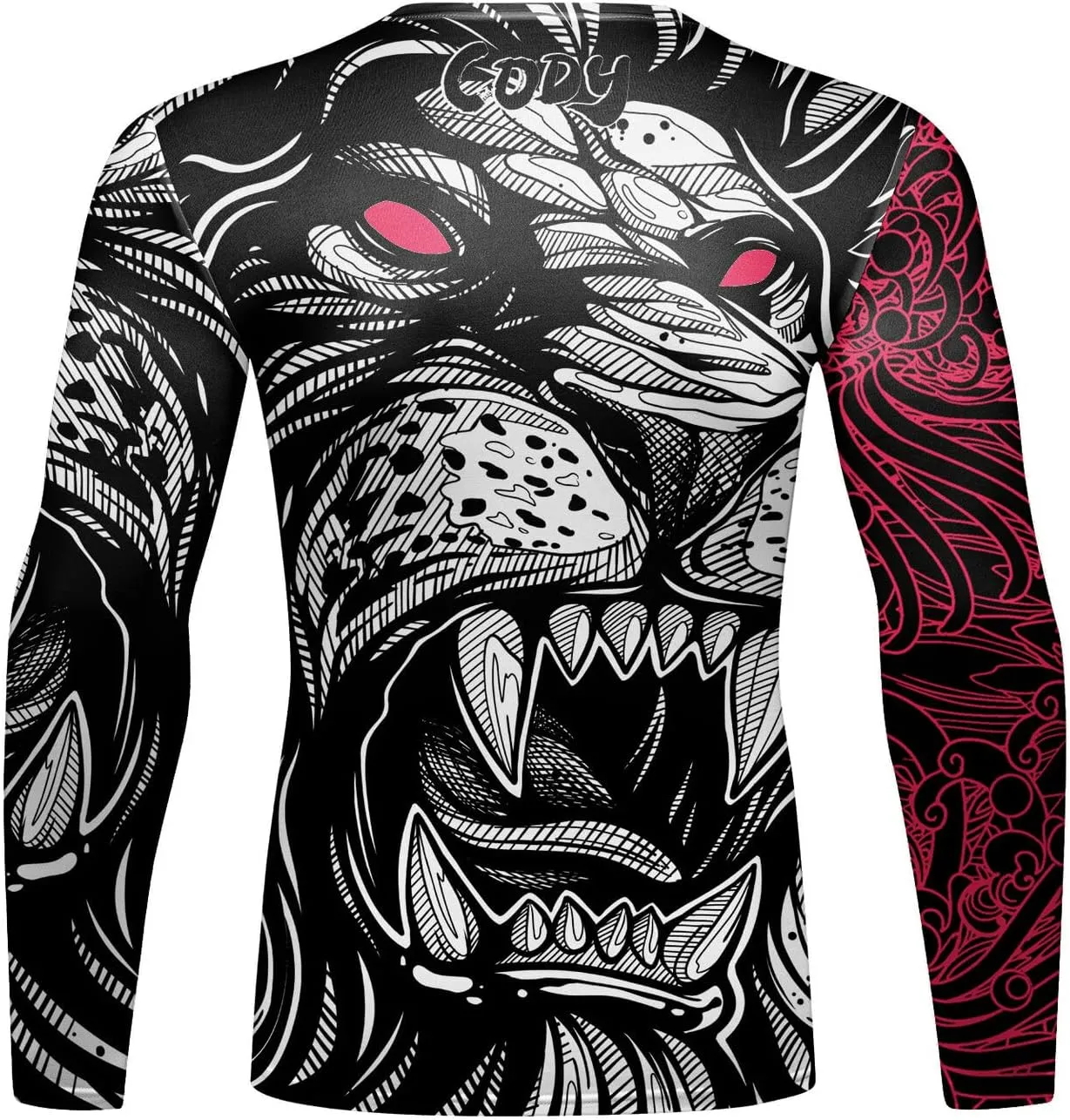 Men's Anime Series Compression Sports Shirt Skin Running Long Sleeve Tee