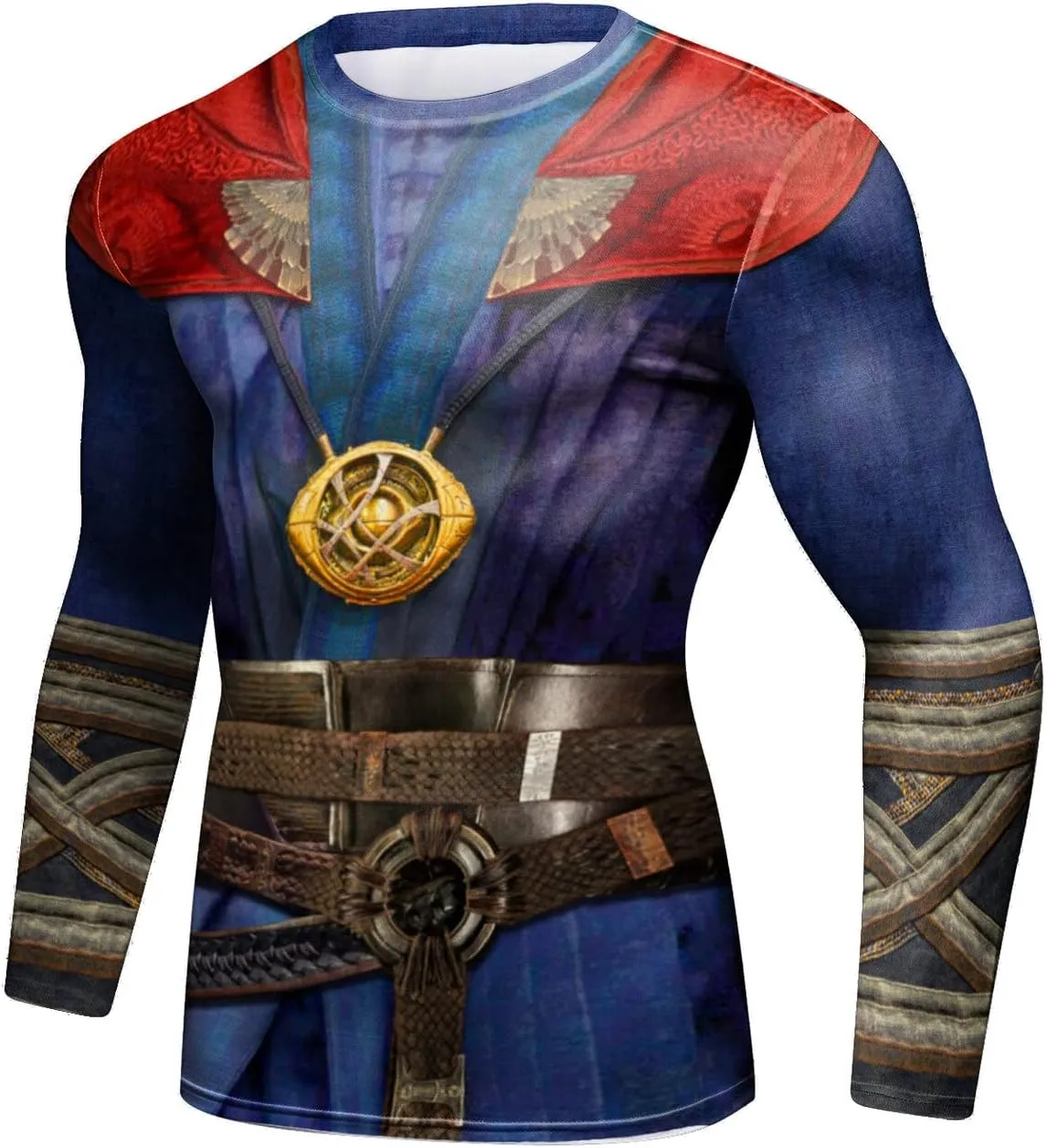 Men's Anime Series Compression Sports Shirt Skin Running Long Sleeve Tee