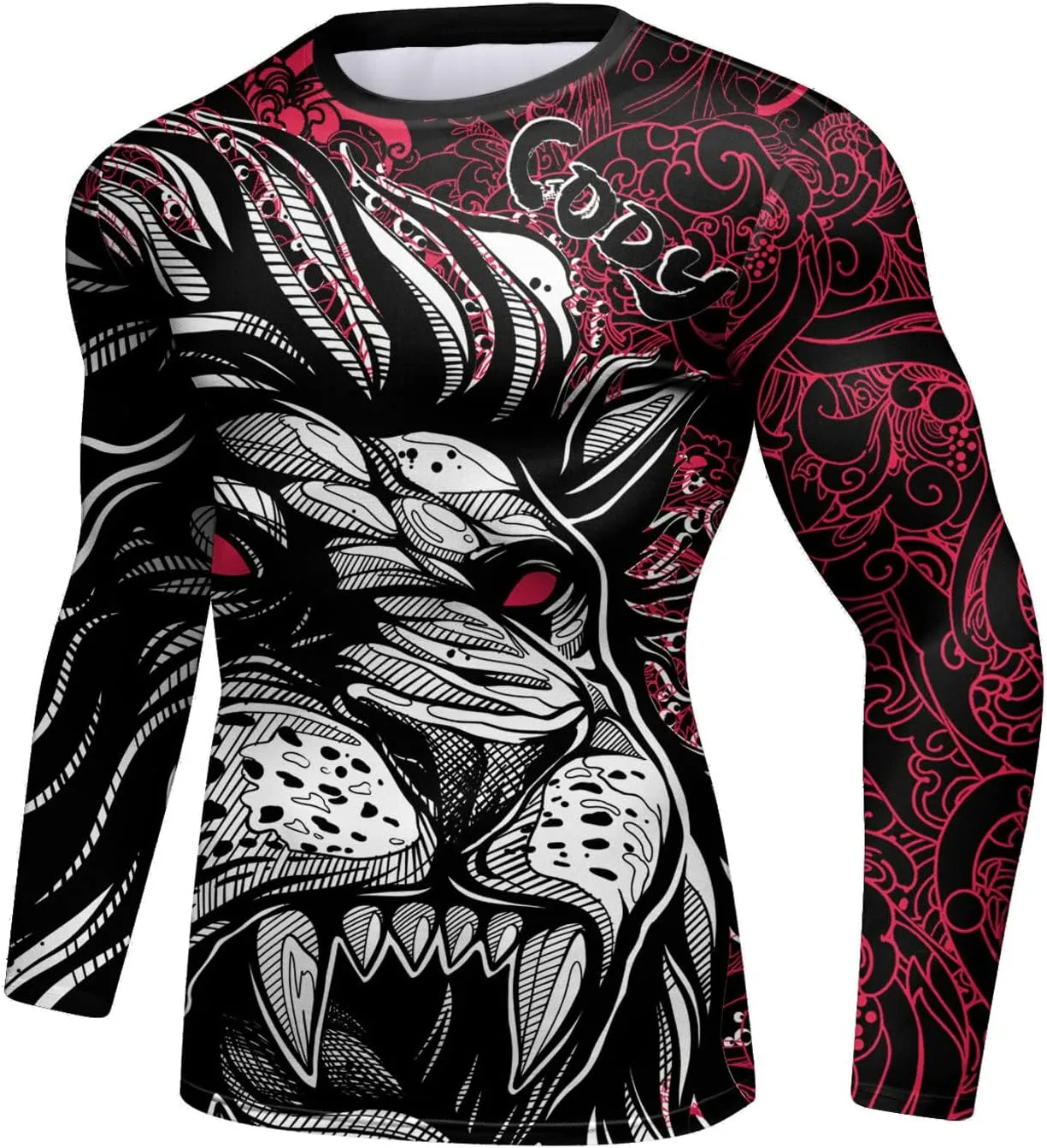 Men's Anime Series Compression Sports Shirt Skin Running Long Sleeve Tee