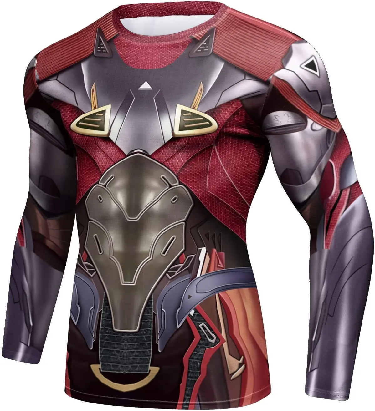 Men's Anime Series Compression Sports Shirt Skin Running Long Sleeve Tee