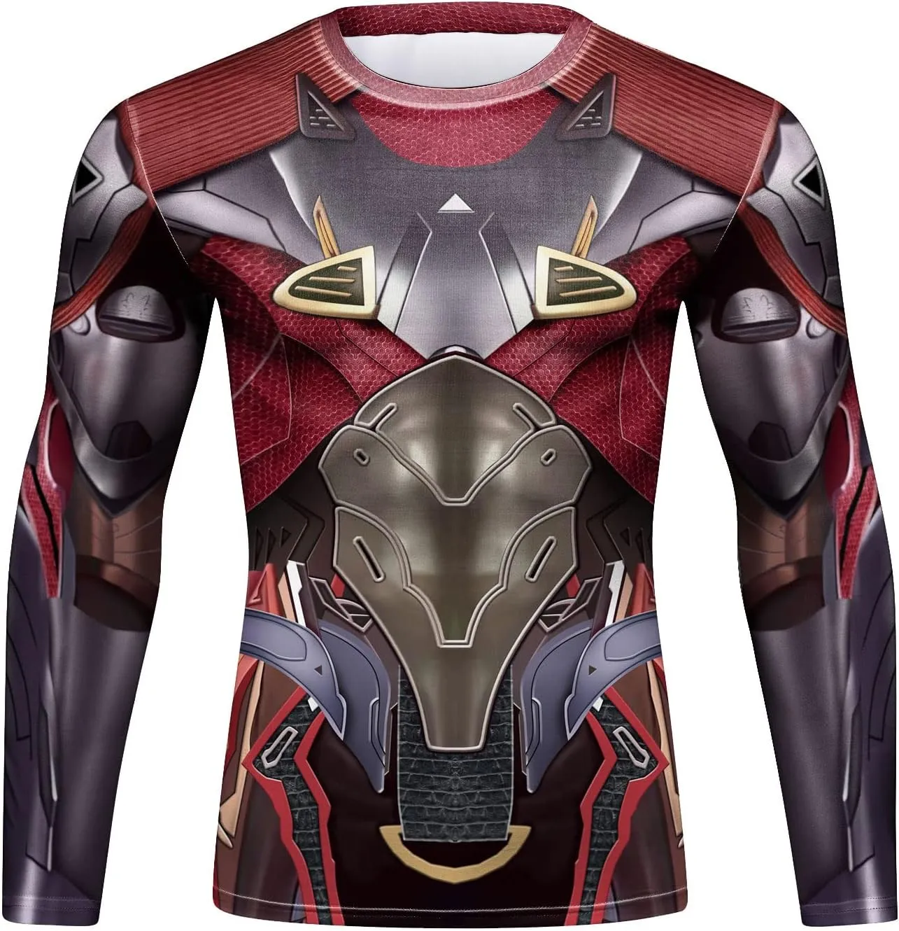 Men's Anime Series Compression Sports Shirt Skin Running Long Sleeve Tee