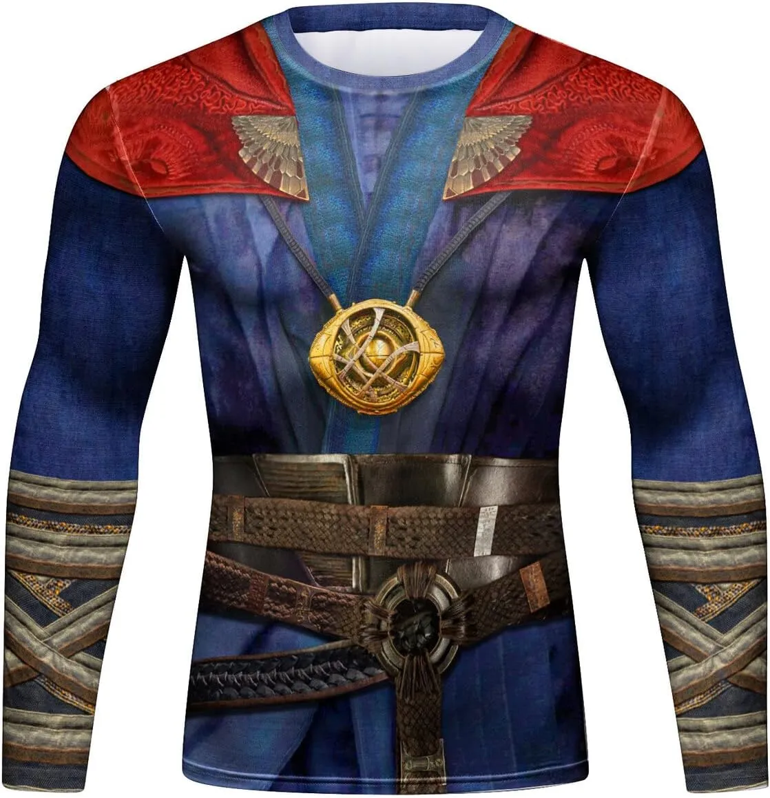 Men's Anime Series Compression Sports Shirt Skin Running Long Sleeve Tee