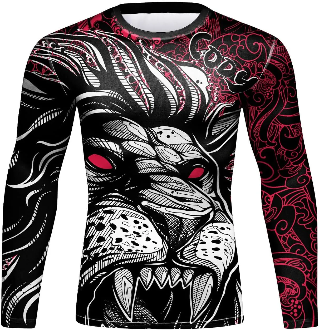 Men's Anime Series Compression Sports Shirt Skin Running Long Sleeve Tee
