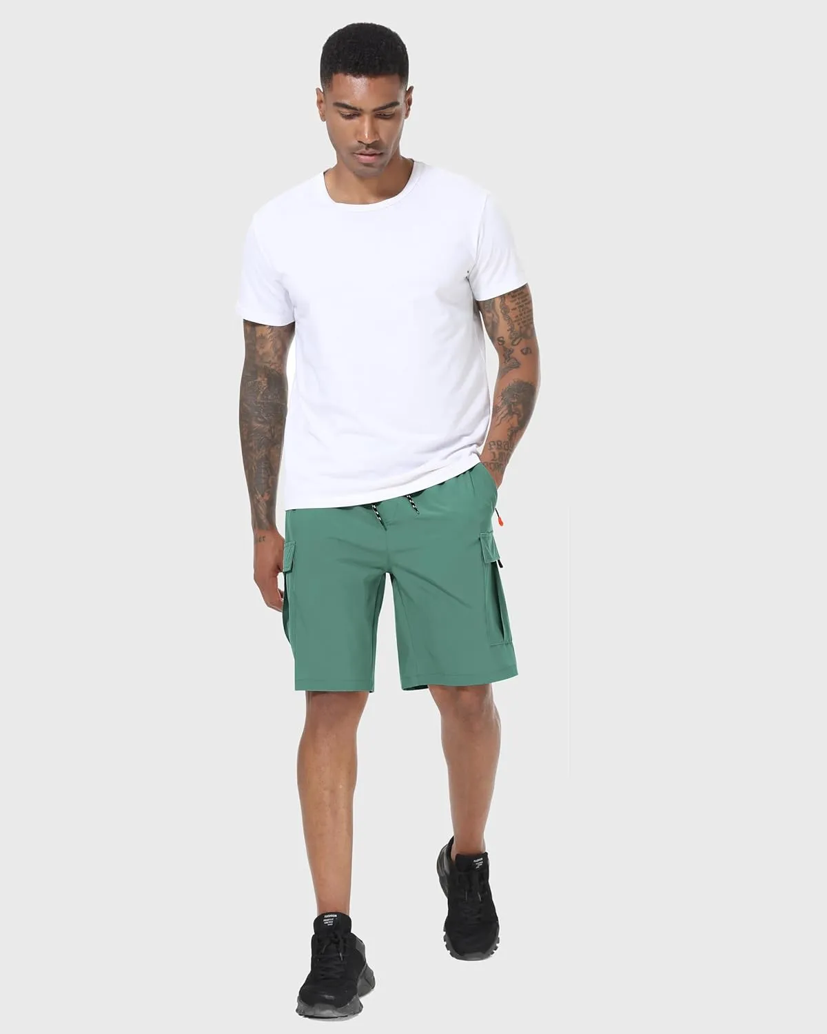 Men's Cargo Shorts Quick Dry Lightweight Stretch Hiking Shorts for Men with 5 Pockets No Lining
