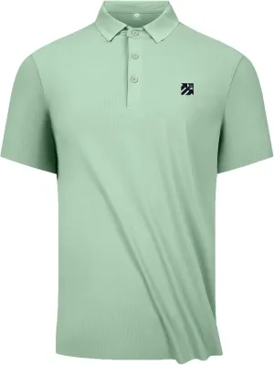 Mens Performance Polo Shirts Seamless Tech Golf Pickleball Shirts for Men Quick Dry Moisture Wicking