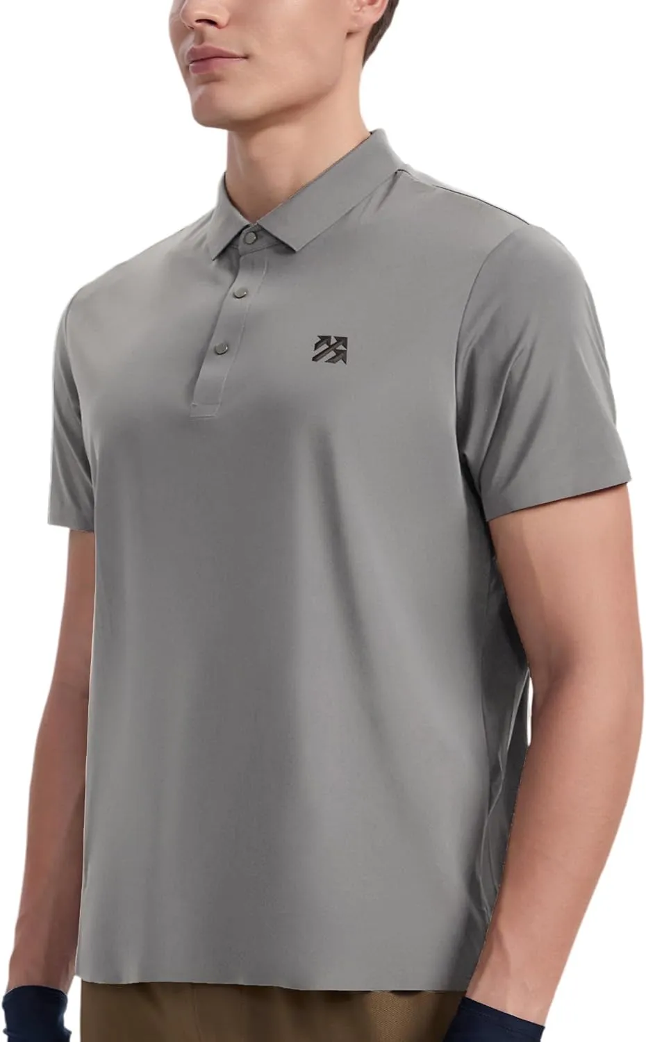 Mens Performance Polo Shirts Seamless Tech Golf Pickleball Shirts for Men Quick Dry Moisture Wicking