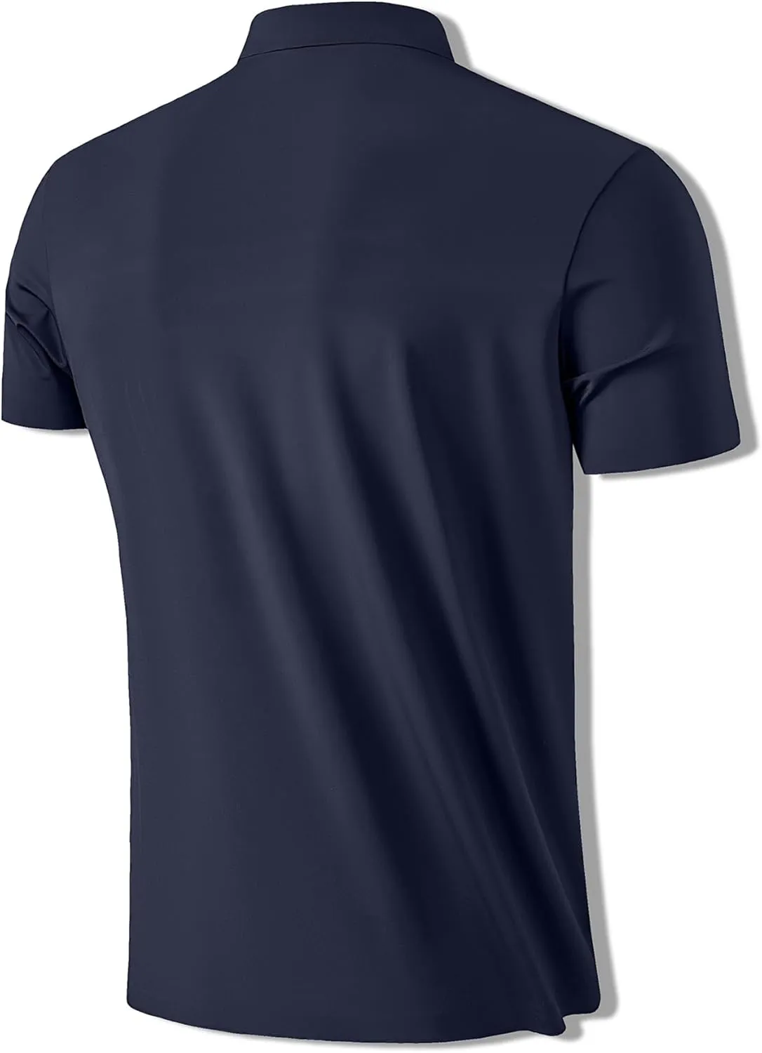Mens Performance Polo Shirts Seamless Tech Golf Pickleball Shirts for Men Quick Dry Moisture Wicking