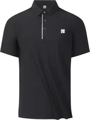 Mens Performance Polo Shirts Seamless Tech Golf Pickleball Shirts for Men Quick Dry Moisture Wicking