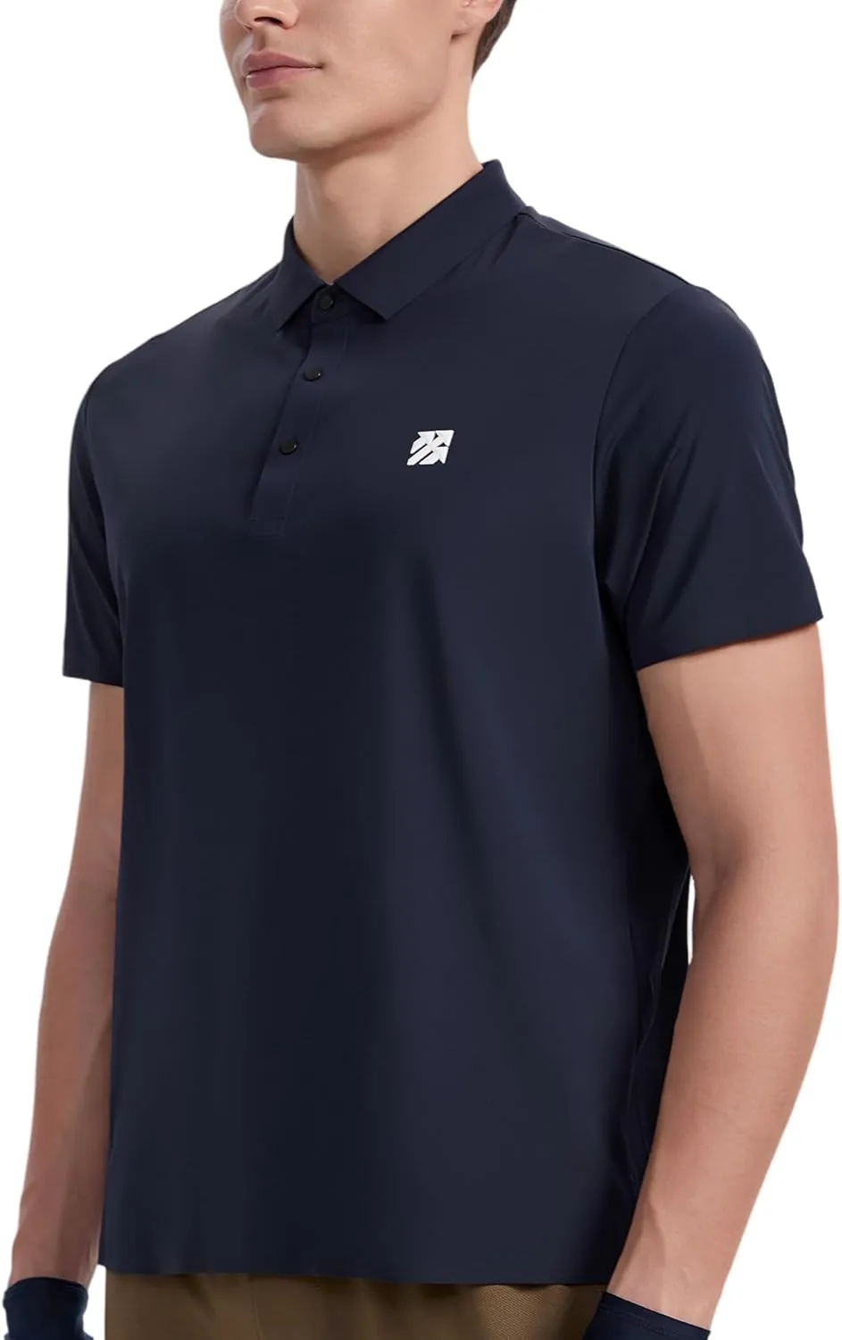 Mens Performance Polo Shirts Seamless Tech Golf Pickleball Shirts for Men Quick Dry Moisture Wicking