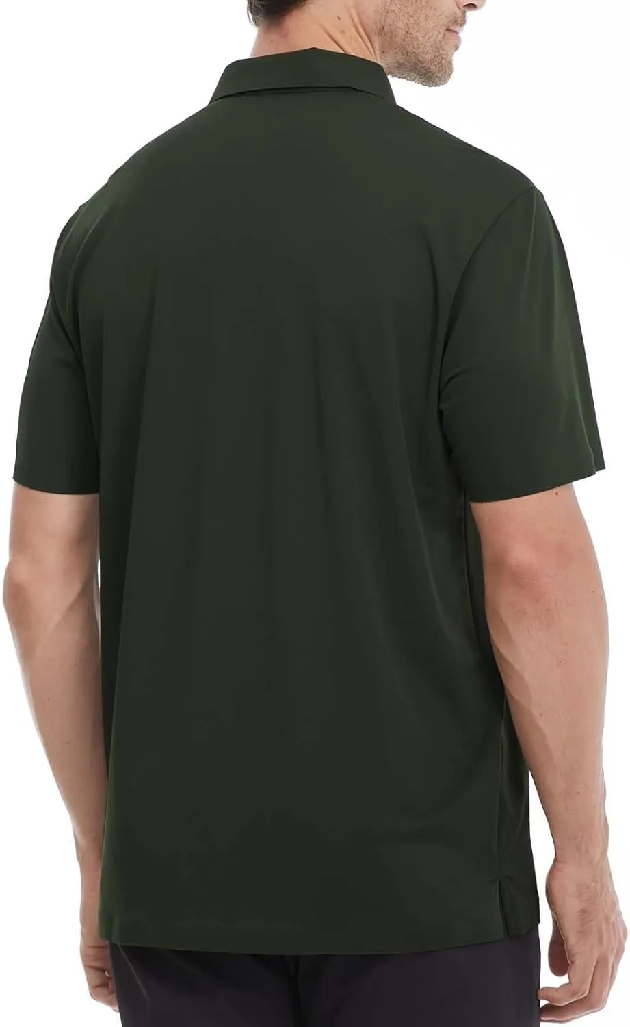 Mens Polo Shirts Seamless Golf Shirts Short Sleeve Quick-Dry Polo for Men
